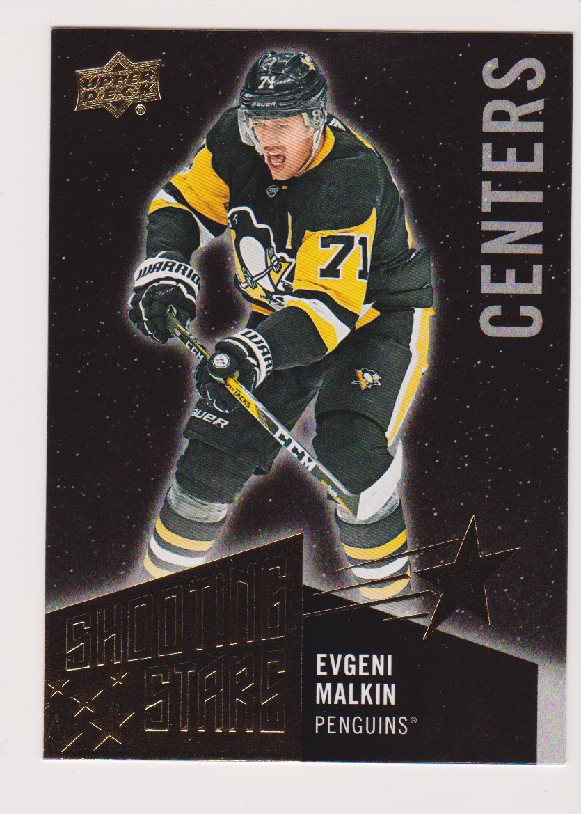 (image for) 2018-19 UD Shooting Stars Centers Black #SSC2 Evgeni Malkin